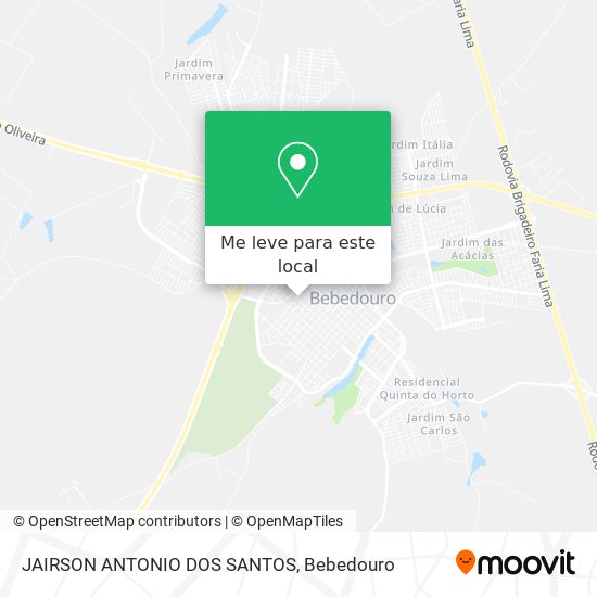 JAIRSON ANTONIO DOS SANTOS mapa
