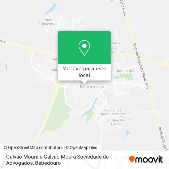 Galvao Moura e Galvao Moura Sociedade de Advogados mapa
