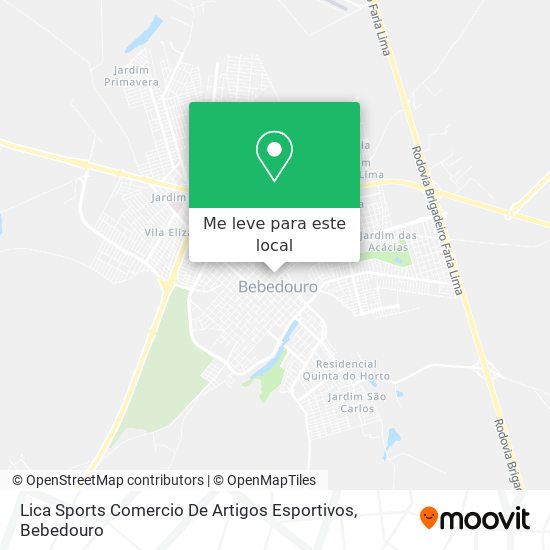 Lica Sports Comercio De Artigos Esportivos mapa