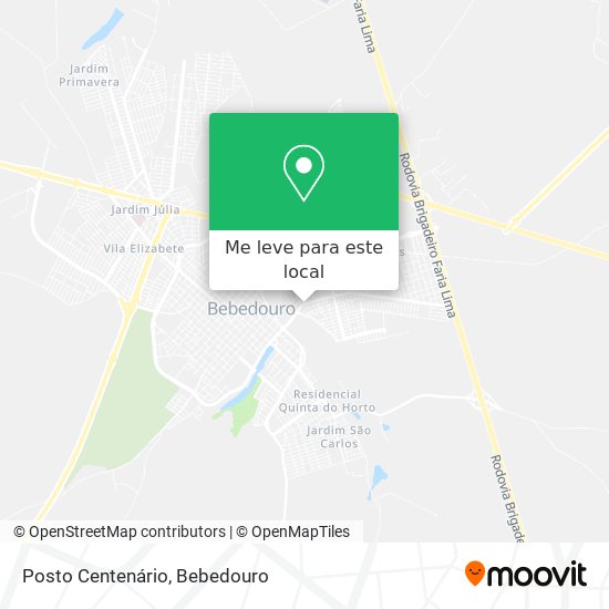 Posto Centenário mapa