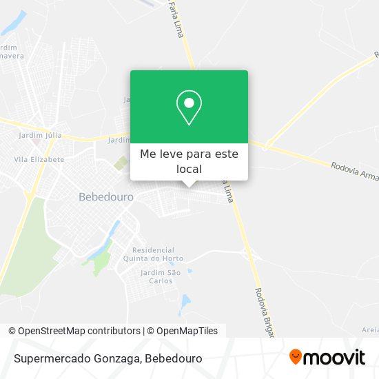 Supermercado Gonzaga mapa