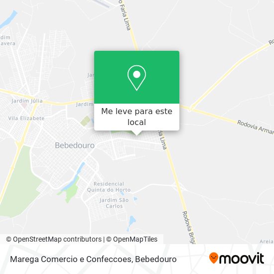 Marega Comercio e Confeccoes mapa