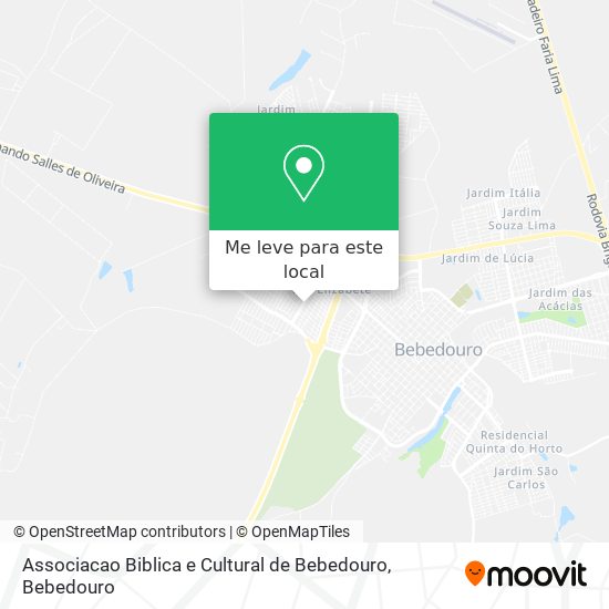 Associacao Biblica e Cultural de Bebedouro mapa