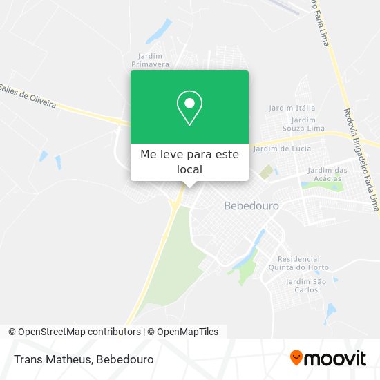 Trans Matheus mapa