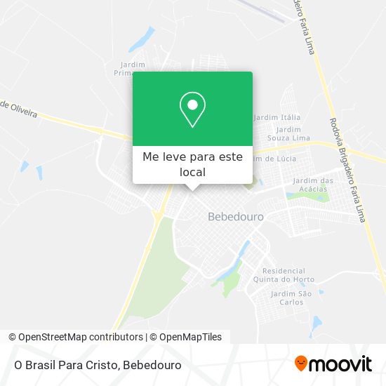 O Brasil Para Cristo mapa