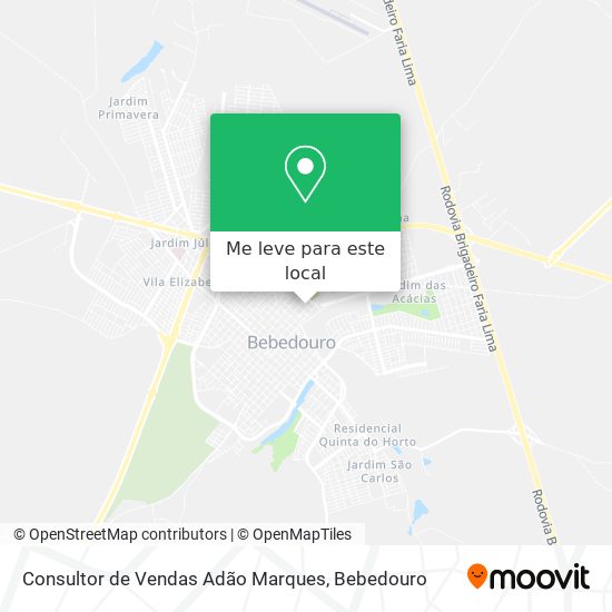 Consultor de Vendas Adão Marques mapa