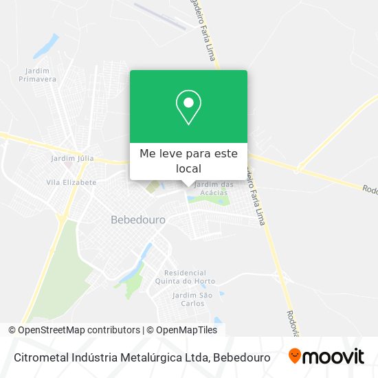 Citrometal Indústria Metalúrgica Ltda mapa