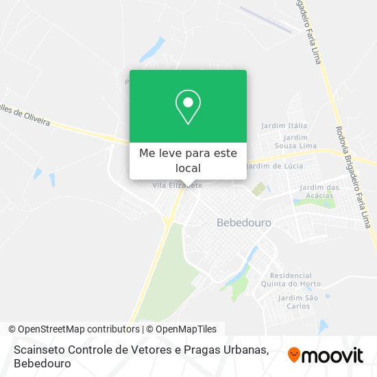 Scainseto Controle de Vetores e Pragas Urbanas mapa
