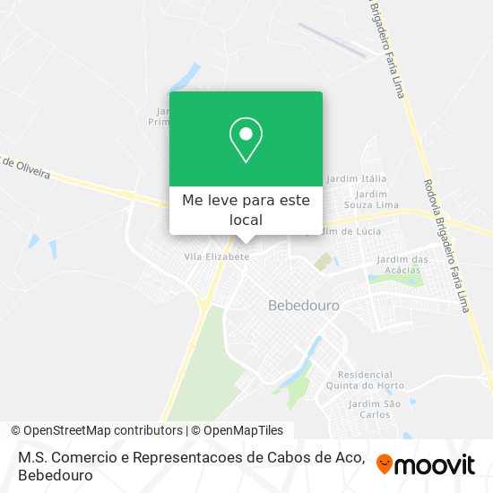 M.S. Comercio e Representacoes de Cabos de Aco mapa