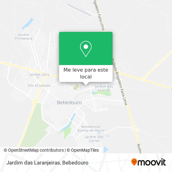 Jardim das Laranjeiras mapa