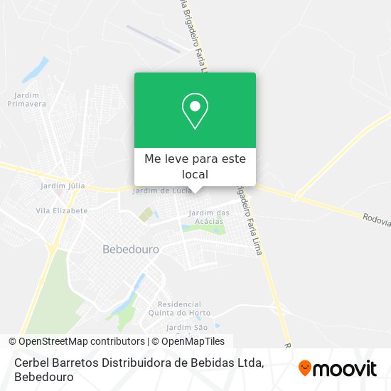 Cerbel Barretos Distribuidora de Bebidas Ltda mapa