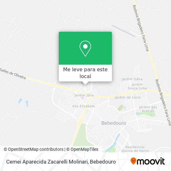 Cemei Aparecida Zacarelli Molinari mapa
