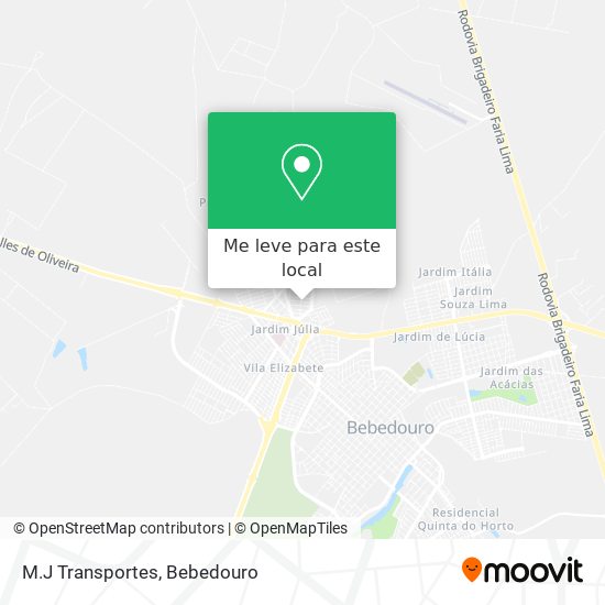 M.J Transportes mapa