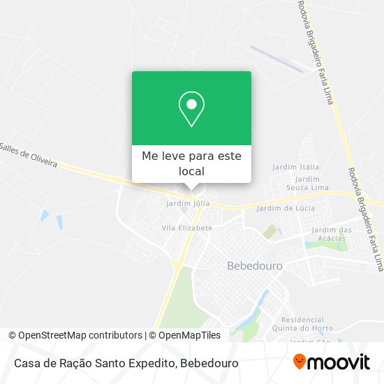Casa de Ração Santo Expedito mapa