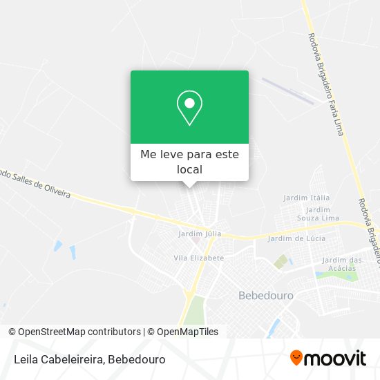 Leila Cabeleireira mapa