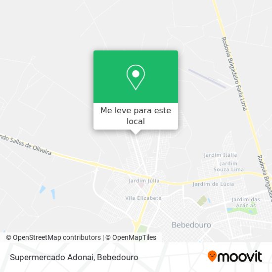 Supermercado Adonai mapa