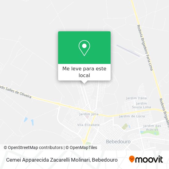 Cemei Apparecida Zacarelli Molinari mapa