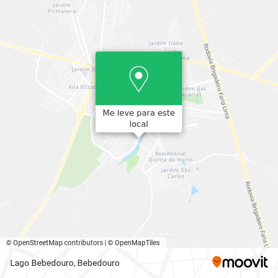 Lago Bebedouro mapa