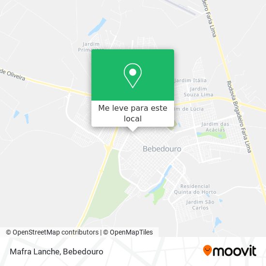 Mafra Lanche mapa