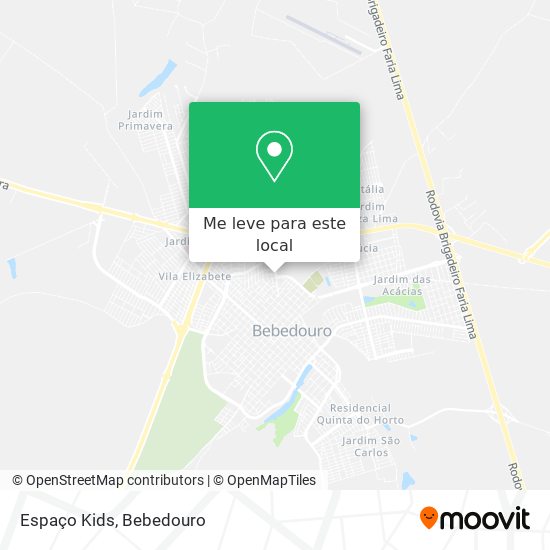 Espaço Kids mapa