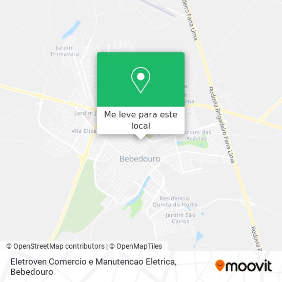 Eletroven Comercio e Manutencao Eletrica mapa