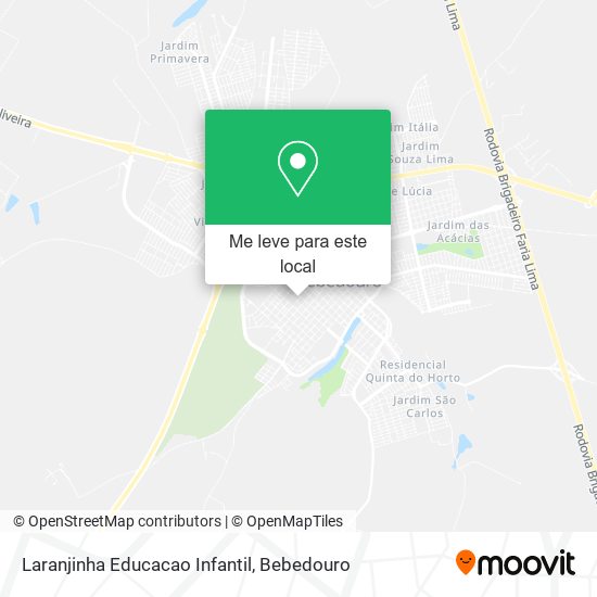 Laranjinha Educacao Infantil mapa