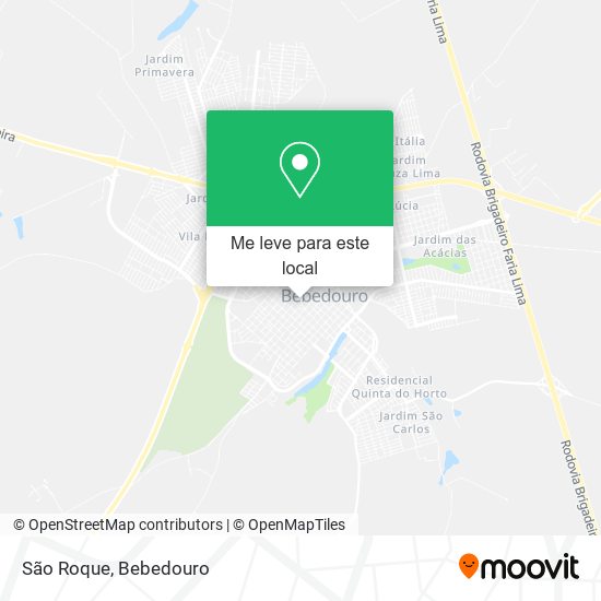 São Roque mapa
