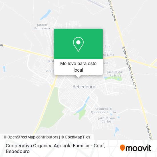 Cooperativa Organica Agricola Familiar - Coaf mapa