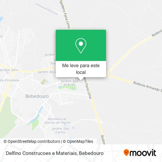 Delfino Construcoes e Materiais mapa