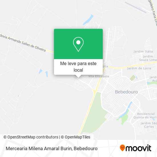 Mercearia Milena Amaral Burin mapa