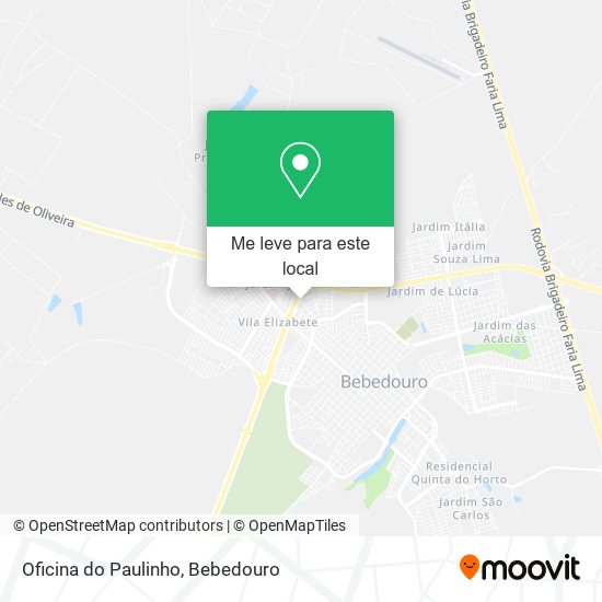 Oficina do Paulinho mapa