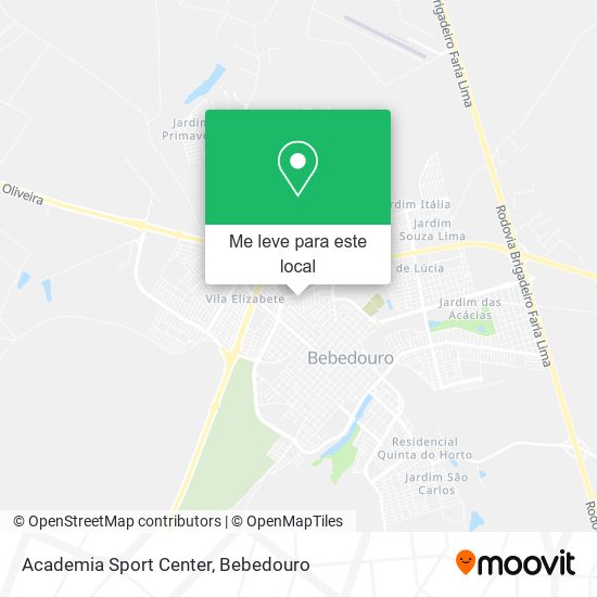 Academia Sport Center mapa