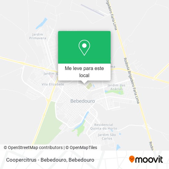 Coopercitrus - Bebedouro mapa