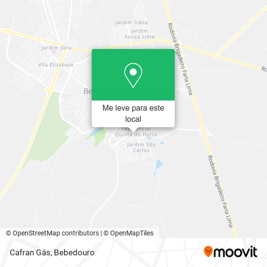 Cafran Gás mapa