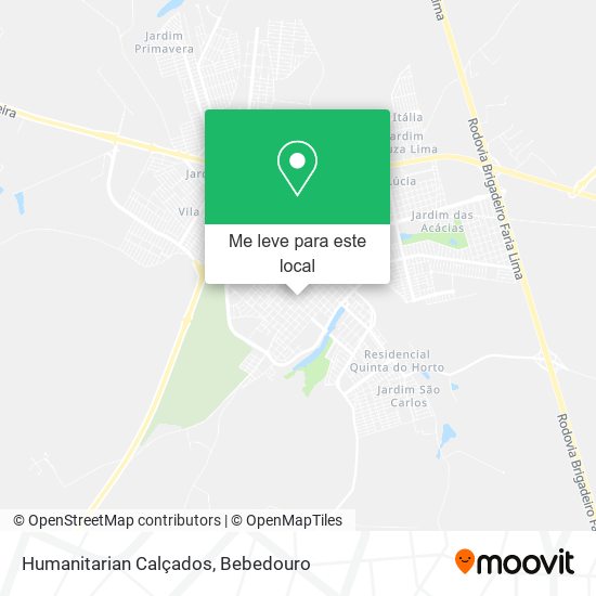 Humanitarian Calçados mapa