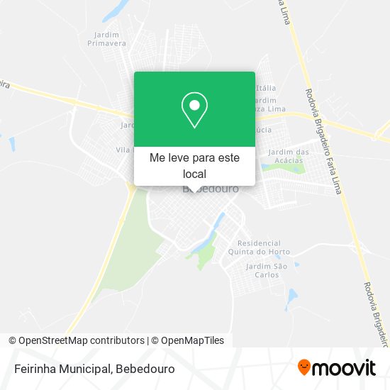 Feirinha Municipal mapa