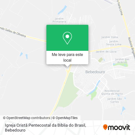 Igreja Cristã Pentecostal da Bíblia do Brasil mapa