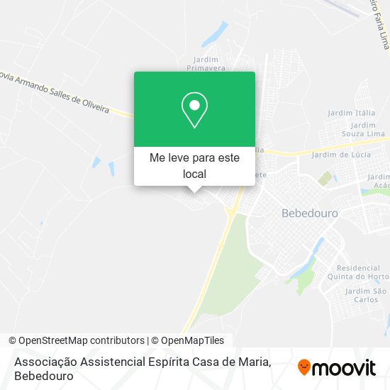 Associação Assistencial Espírita Casa de Maria mapa