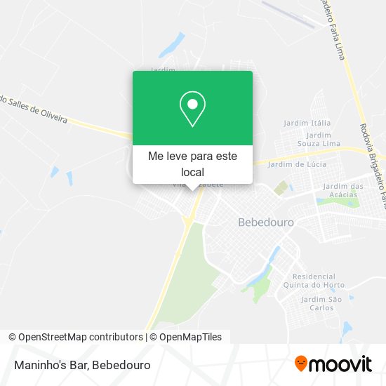 Maninho's Bar mapa