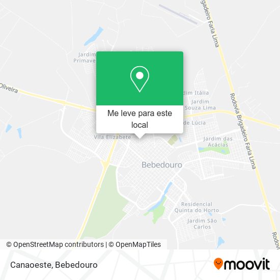 Canaoeste mapa
