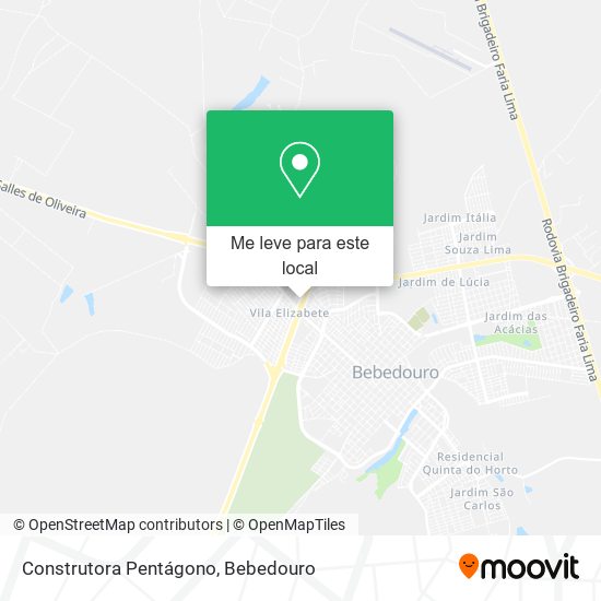 Construtora Pentágono mapa