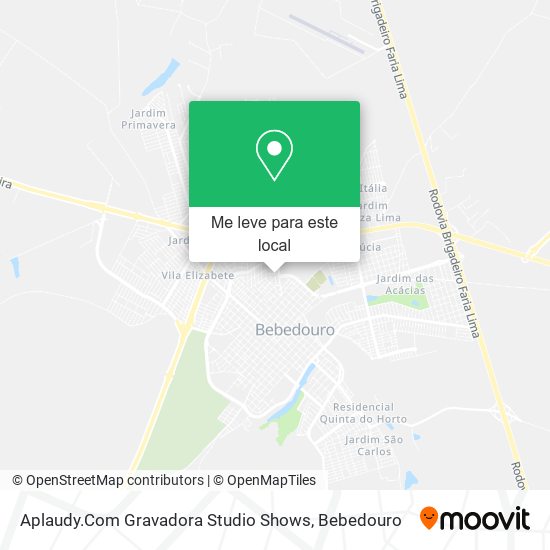Aplaudy.Com Gravadora Studio Shows mapa