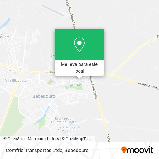 Comfrio Transportes Ltda mapa