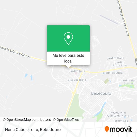 Hana Cabeleireira mapa