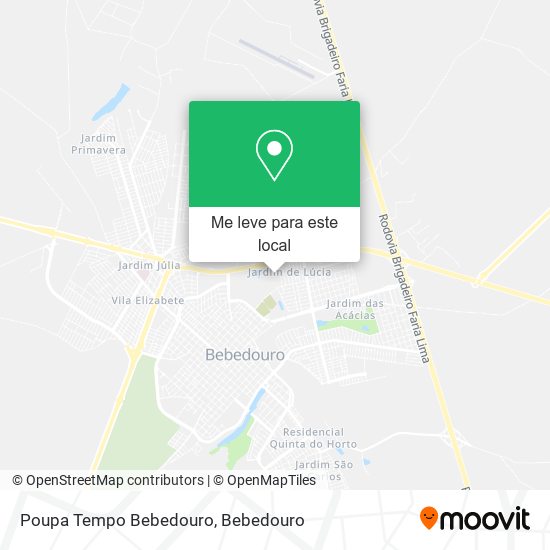 Poupa Tempo Bebedouro mapa