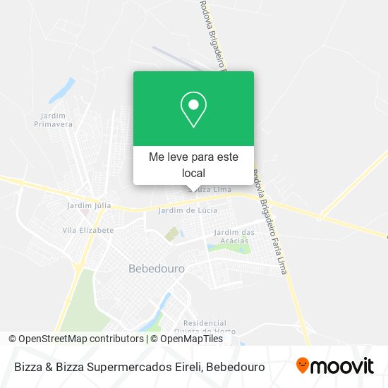 Bizza & Bizza Supermercados Eireli mapa