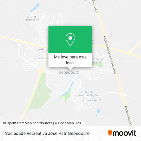 Sociedade Recreativa José Patr mapa