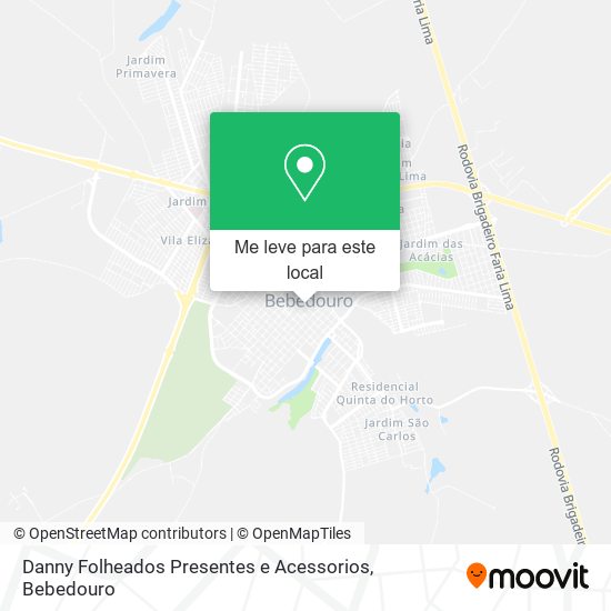 Danny Folheados Presentes e Acessorios mapa