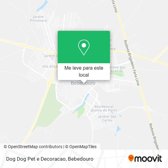 Dog Dog Pet e Decoracao mapa