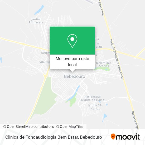 Clinica de Fonoaudiologia Bem Estar mapa